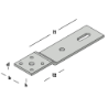 Afbeeldingen van GB Vloerkozijnstrip 10x75x170mm 60x6mm verzinkt 