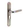 Afbeeldingen van INTERSTEEL Deurkruk Agatha op schild profielcilindergat 55 mm chroom 1683