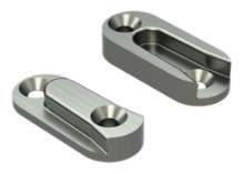 Afbeeldingen van GB blinde houtverbinding - 40x17x10mm 25x60mm - aluminium