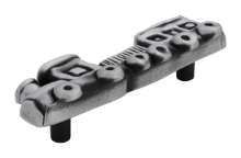 Afbeeldingen van Siro Meubelgreep metaal - boorafstand 76mm/L 109mm/H 29mm/B 38mm antiek tin 
