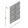 Afbeeldingen van GB spijkerplaat - 75x50x1,25mm - sendzimir verzinkt