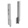 Afbeeldingen van Hettich Set achterwandverbinder ArciTech  250 mm, zilver, links en rechts