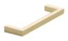 Afbeeldingen van Siro Meubelgreep metaal - boorafstand 96mm/L 104mm/H 28mm/B 8mm messing glanzend 