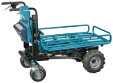 Afbeeldingen van Makita accu kruiwagen DCU604Z - 2x18V LXT - met rek zonder accu en lader in krat