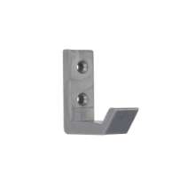 Afbeeldingen van Siro Kapstokhaak kunststof - boorafstand 19,5mm/L 51mm/H 58mm/B 18mm grijs 