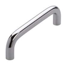Afbeeldingen van Siro Meubelgreep metaal - boorafstand 96mm/L 106mm/H 29mm/B 10mm chroom glanzend 