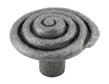 Afbeeldingen van Siro Meubelknop metaal - L 33mm/H 23mm/B 33mm - antiek tin 