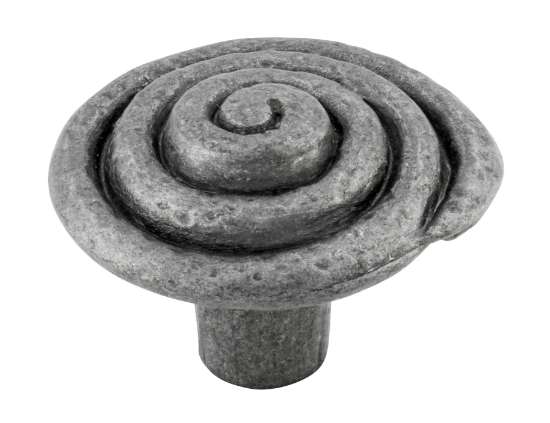 Afbeeldingen van Siro Meubelknop metaal - L 33mm/H 23mm/B 33mm - antiek tin 