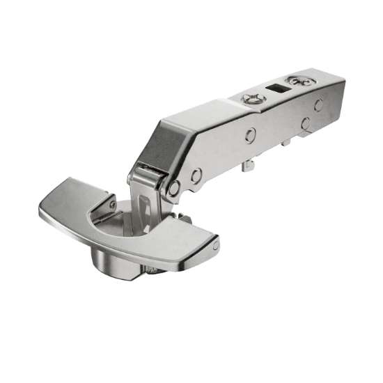 Afbeeldingen van Hettich Sensys hoekscharnier W45 veerloos (Sensys 8669 W45), vernikkeld, opliggend, openingshoek 95°, THS-boorbeeld 52 x 5,5 mm, 48 x 6 mm, Snelmontage Fix (ø 10 x 6)