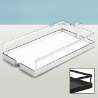 Afbeeldingen van Hettich Arena STYLE antislip-inhangplateaus, 350 x 462 x 93 mm, verchroomd