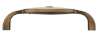 Afbeeldingen van Siro Meubelgreep metaal - boorafstand 96mm/L 106mm/H 26mm/B 20mm antiek messing/ beige 