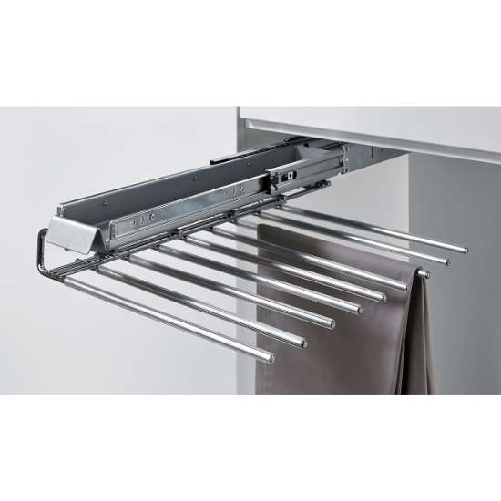 Afbeeldingen van Hettich Uittrekbare broekhouder met Silent System 800-900