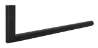 Afbeeldingen van Siro Garderobe element metaal - L 250mm/H 60mm/B 12mm mat zwart 