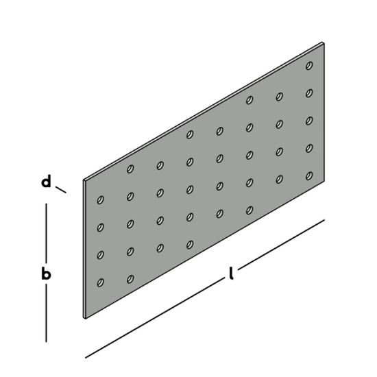 Afbeeldingen van GB koppelplaat - 100x200x2mm - sendzimir verzinkt