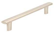 Afbeeldingen van Siro Meubelgreep metaal - boorafstand 128mm/L 161mm/H 24mm/B 14mm - nikkel mat 