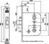 Afbeeldingen van Nemef wc slot 1444 - 55mm - Links 