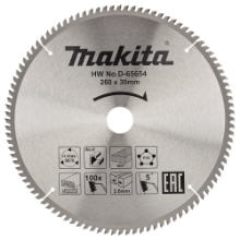 Afbeeldingen van Makita Zaagb multi 260x30 100T 5g D-65654