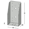 Afbeeldingen van GB Balkdrager GBS-ZL 100x200 1,5 Sendzimir Verzinkt