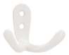 Afbeeldingen van Siro Kapstokhaak metaal - boorafstand 11mm/L 45mm/H 28mm/B 60mm - wit 