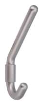 Afbeeldingen van Siro Kapstokhaak kunststof - boorafstand 20mm/L 154mm/H 93mm/B 18mm - nikkel mat 
