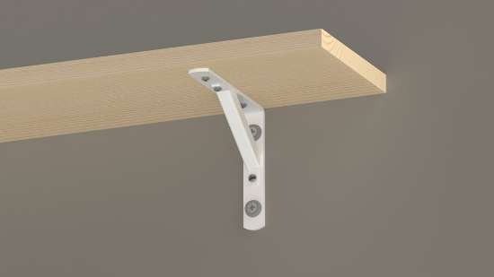 Afbeeldingen van GB Plankdrager demontabel wit 150x200