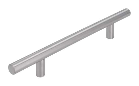 Afbeeldingen van Siro Meubelgreep metaal - boorafstand 128mm/L 208mm/H 32mm/B 12mm RVS hol