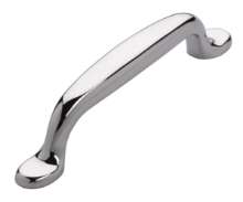 Afbeeldingen van Siro Meubelgreep metaal - boorafstand 96mm/L 128mm/H 25mm/B 14mm - chroom glanzend 