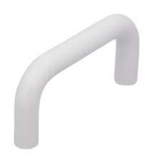 Afbeeldingen van Siro Meubelgreep kunststof - boorafstand 64mm/L 74mm/H 34mm/B 10mm wit 