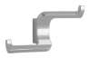 Afbeeldingen van Siro Kapstokhaak metaal - boorafstand 16mm/L 63mm/H 37mm/B 108mm chroom glanzend 