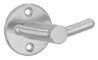 Afbeeldingen van Siro Kapstokhaak metaal - boorafstand 28mm/L 42mm/H 55mm/B 64mm RVS 