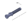 Afbeeldingen van GB Kraagplug SL5 6x40 Ø6 Nylon