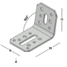 Afbeeldingen van GB Bovendorpelanker 100° 75x100mm 70x4mm Sendzimir Verzinkt 