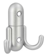Afbeeldingen van Siro Kapstokhaak metaal - boorafstand 32mm/L 60mm/H 23mm/B 56mm - aluminium 