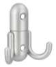 Afbeeldingen van Siro Kapstokhaak metaal - boorafstand 32mm/L 60mm/H 23mm/B 56mm - aluminium 