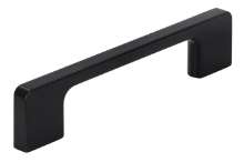 Afbeeldingen van Siro Meubelgreep metaal - boorafstand 128mm/L 140mm/H 30mm/B 9mm mat zwart 