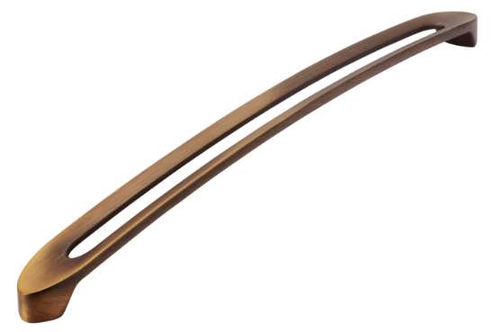Afbeeldingen van Siro Meubelgreep metaal - boorafstand 320mm/L 340mm/H 29mm/B 25mm antiek messing 