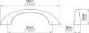 Afbeeldingen van Siro Meubelgreep metaal - boorafstand 64mm/L 86mm/H 24mm/B 10mm chroom glanzend 