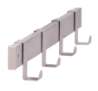 Afbeeldingen van Siro Haaklijst metaal - boorafstand 368mm/L 404mm/H 33mm/B 51mm - nikkel mat 
