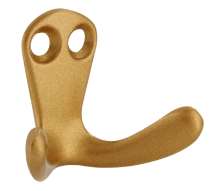 Afbeeldingen van Siro Kapstokhaak metaal - boorafstand 8mm/L 33mm/H 22mm/B 44mm - goud mat 