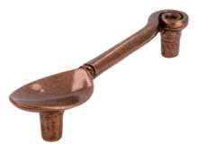 Afbeeldingen van Siro Meubelgreep metaal - boorafstand 96mm/L 125mm/H 25mm/B 30mm - antiek koper 
