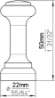 Afbeeldingen van Siro Kapstokhaak hout - L 22mm/H 50mm/B 22mm vurenhout 