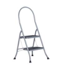 Afbeeldingen van Altrex Huishoudtrap Cromato Silver - 2 treden 