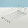 Afbeeldingen van Hettich Inhangmanden met 2-voudige reling, 250 x 467 x 110mm, zilver
