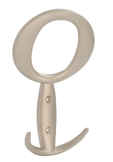 Afbeeldingen van Siro Kapstokhaak metaal - boorafstand 32mm/L 147mm/H 43mm/B 94mm - nikkel mat 