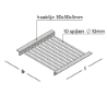 Afbeeldingen van GB putrooster - 330x330mm - thermisch verzinkt