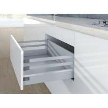 Afbeeldingen van Frontlade Set met Reling H218/94 L450 Zilver