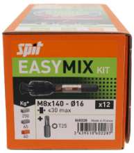 Afbeeldingen van Spit kit Easymix - M8x40mm - 12 stuks 
