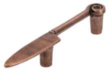 Afbeeldingen van Siro Meubelgreep metaal - boorafstand 64mm/L 112mm/H 22mm/B 15mm - antiek koper 