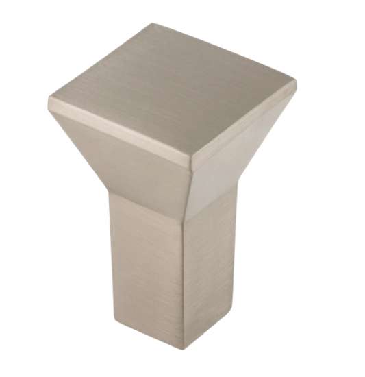 Afbeeldingen van Siro Meubelknop metaal - L 15mm/H 24mm/B 15mm - RVS effect 
