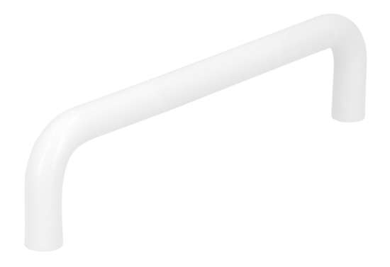 Afbeeldingen van Siro Meubelgreep kunststof - boorafstand 128mm/L 138mm/H 34mm/B 10mm wit 
